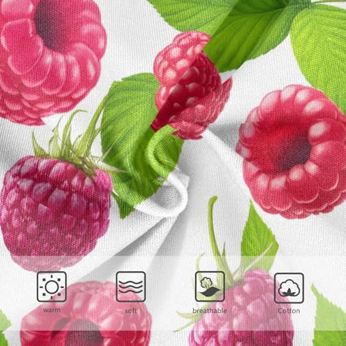 Girls Underwear Toddlers 2t Cotton Girl Panties Cute Colorful Briefs Kids Undies Red Raspberries Green Leaves White3