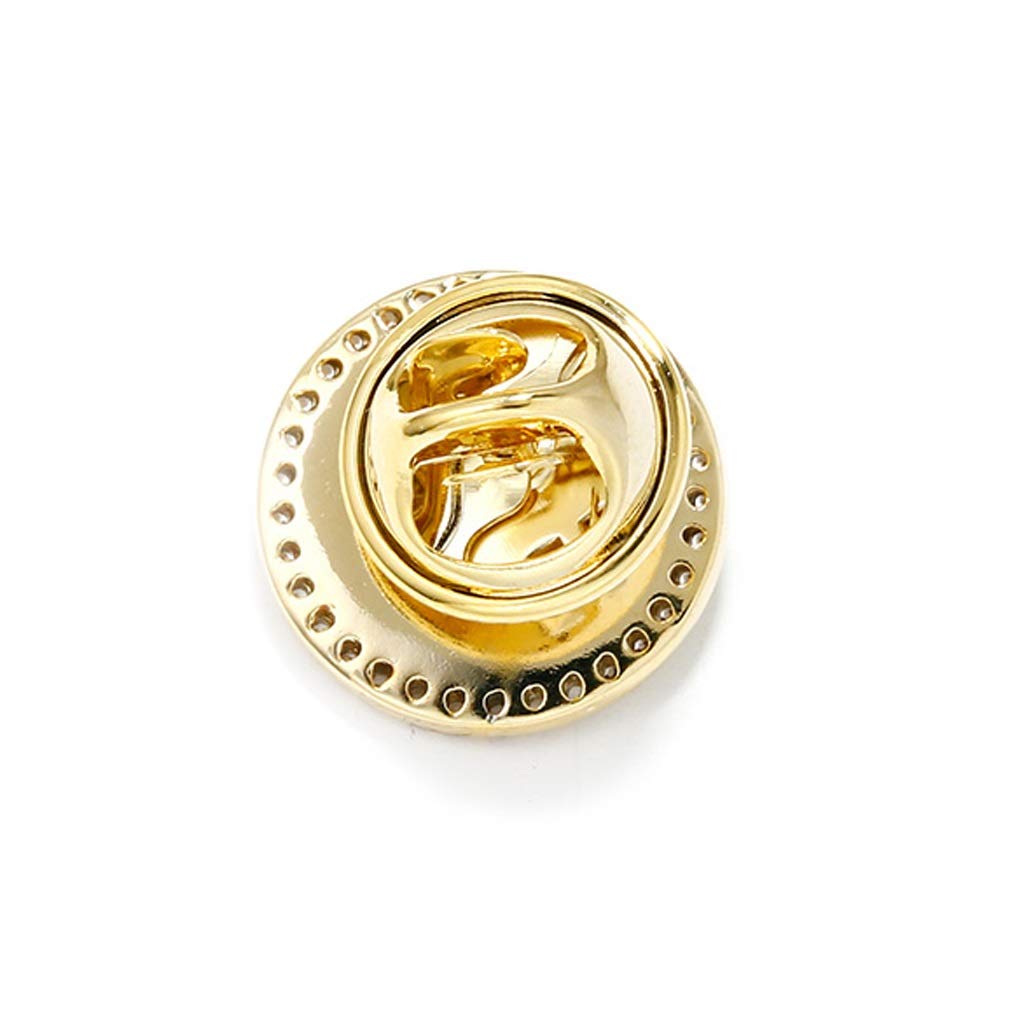 WXKAGF Broche para Mujer, Paquete de 2, Broche para Camisa para Mujer, Botones, alfileres de Solapa, Traje Redondo, Chaleco, Hebilla de Seguridad, Tachuelas de Metal para Corbata, alfiler, Embrague