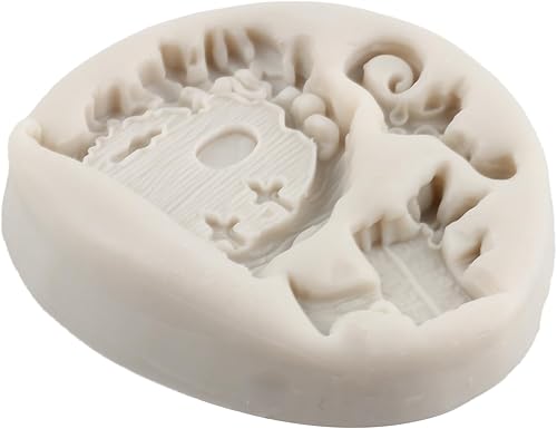 Miniatura 8 de Moldes de silicona encantados para jardín, hadas, gnomo, puerta de casa, ventana, molde de fondant de hongos para decoración de pasteles, decoración