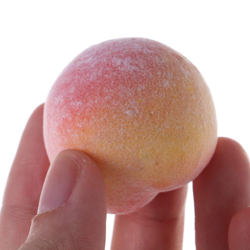 Yjcnelcr 20pcs Simulation Artificial Peach Fake Fruit Disply Home Party Decor Fruit for Fruit Bowl
