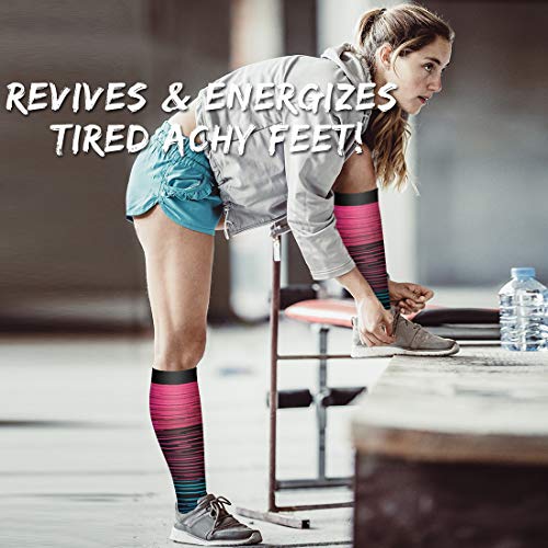 Image of COOLOVER Copper Compression Socks for Women and Men(6 Pairs)-Best Support for Running, Athletic, Travel