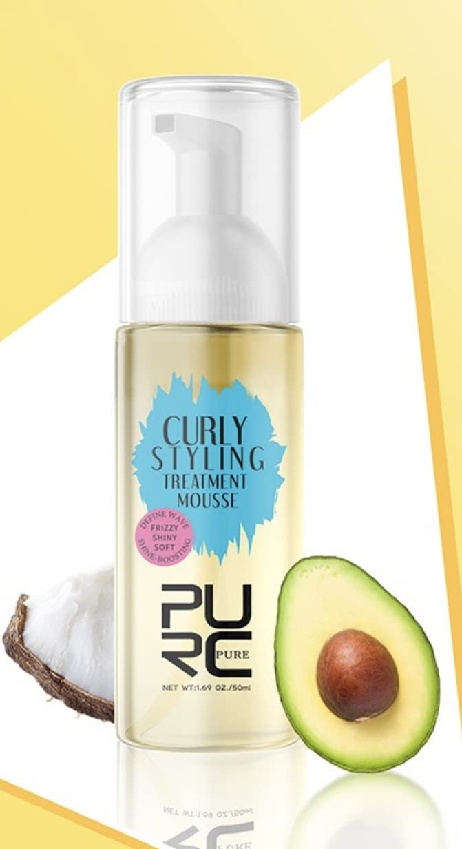 PURC Curly Styling Treatment Mousse Care Coconut Oil Control Curl