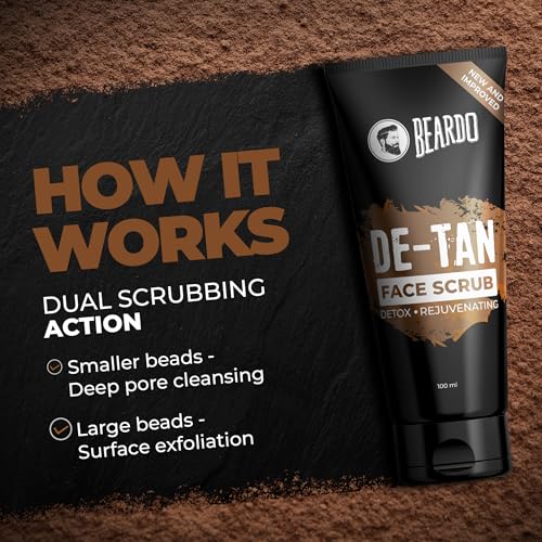 Image of Beardo De-tan Har Roz Kit For Men (Set of 3) | Detan Face Wash & Detan Scrub & Detan Body Wash with Powerful Coffee Extract for Tan Removal | Hydrates & Exfoliates Men's Skin for Oil Control