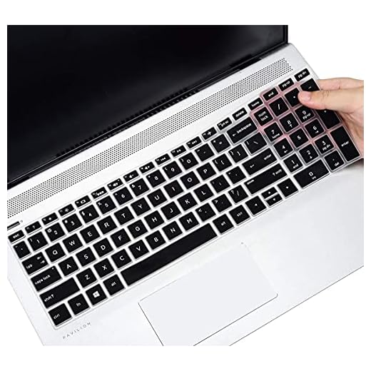 Keyboard Cover for 2019 HP Envy x360 2-in-1 15.6"/2020 2019 HP 15.6 Laptop/HP Pavilion X360 15.6/HP Spectre x360-CH 15.6/HP Envy 17.3" 17t 17M 17-by 17-bs 17-bw 17-by1053dx Protective Skin, Black