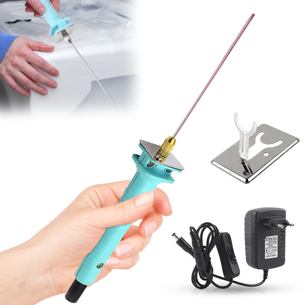 Piepschuimsnijder, hittedraadsnijder, 30 W, elektrische schuimsnijder met netschakelaar, 20 cm piepschuim-snijder, voor snijranden, warmtesnijden, graveerstift, EU-stekker