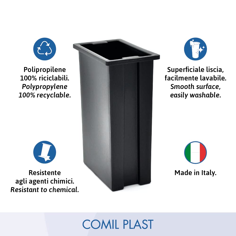 Comil Plast Portafiori plastica Bianco Vaso ossario 4x11cm