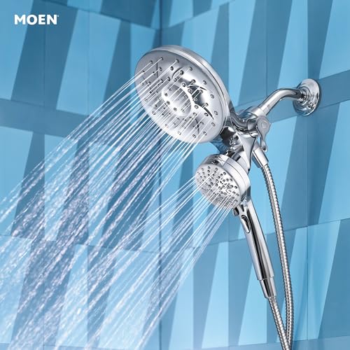 Moen Engage Magnetix Chrome Multi-Function Handshower and Rainfall Shower Head Trim Combo with Shower Handle, Tub Spout, Metal Hose and Valve, 82304 by Moen - Image 8