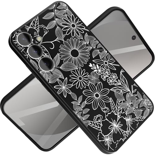 Image of for Samsung Galaxy S25 FE Case 5G 6.7 inch, [10FT Military Grade Drop Test] Flowers Planet Soft Slim TPU Protective Shockproof Phone Case Cover (Anthemy)