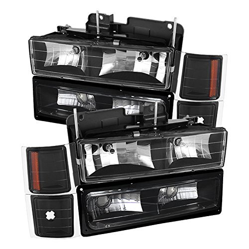 Xtune for Chevy C/K Series 1500/2500/3500 & Tahoe - Crystal Headlights with Corner & Bumper