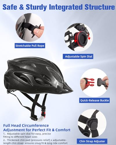 Zacro Adult Bike Helmet, Lightweight Bicycle Helmet with