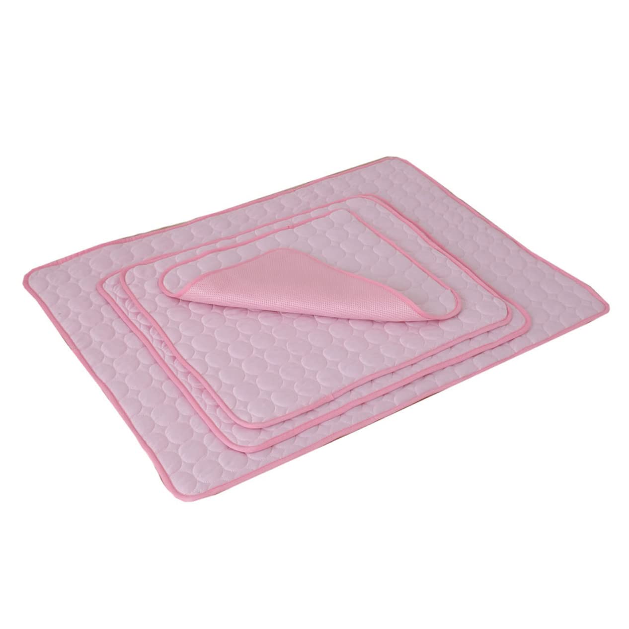 Mipcase Cooling Pet Mat for Dogs and Cats Ice Silk and Cotton Summer Cooling Pad, Breathable and Washable Dog Bed Mat Suitable for Kennel and Crate Use, Prevent Overheating and Keep Pets