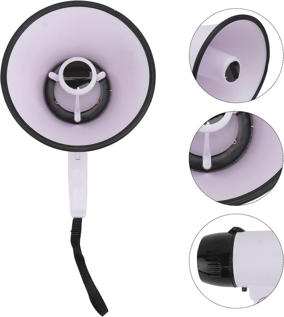 KYUSAR Handheld Megaphones Bullhorn Portable Megaphones Handheld Megaphone Rechargeable Blue Speaker Megaphone Speaker Megaphone Speaker(Color:Blue)