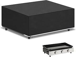 VANSHEIM Housse Plancha Exterieur a Poser Housse de Protection pour Plancha Gaz Imperméable Housse Protection Barbecue Exterieur Bache Protection Plancha Exterieur 80x60x25cm