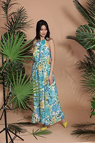Image of Maggy London Women's Maggy London Women's Halter Neck Maxi Dress