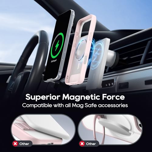 Étui avec fonction support pour smartphone 2026 Pro Max Rose protection antichoc