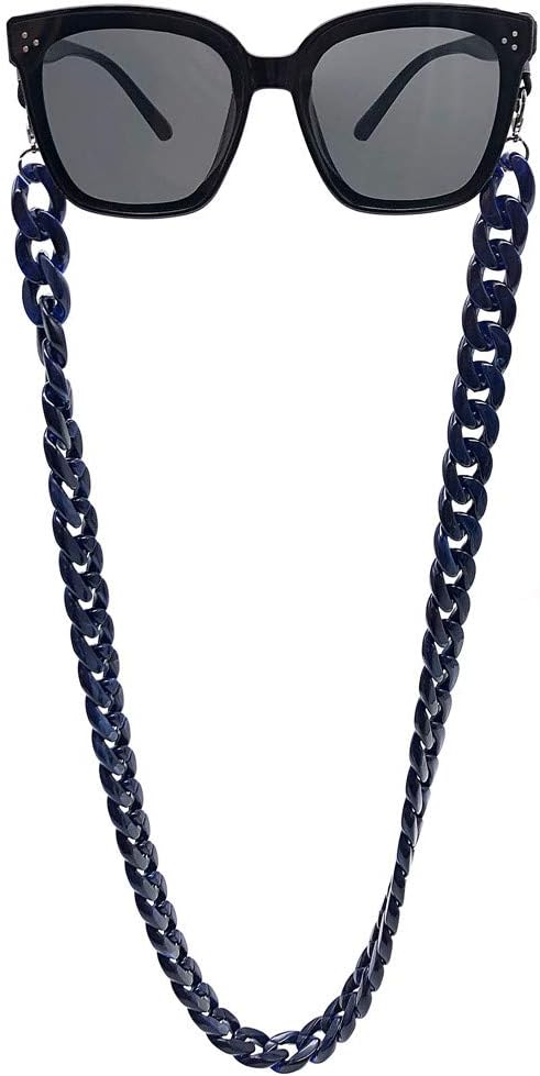 DECKER Acrylic Eyeglass Chain Sunglasses Holder Eyewear Retainer Strap glasses hanging for Women