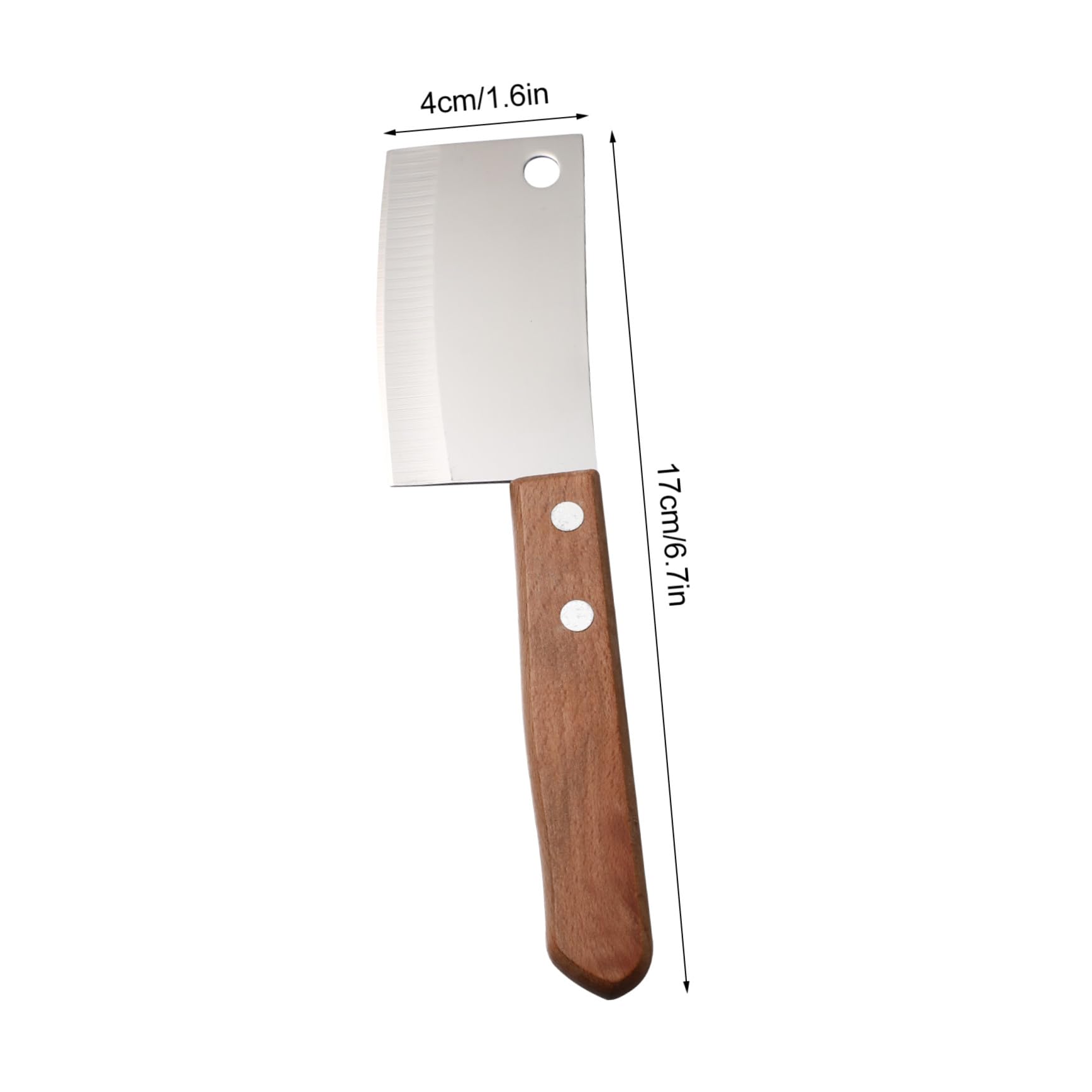 Couteau à Fromage Mini Lot de 2 en Acier Inoxydable et Bois