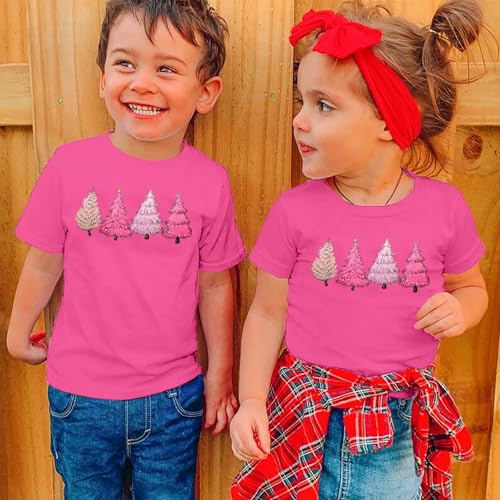Image of Christmas Tree Shirt for Toddler Boys Girls Merry Christmas T-Shirts Short Sleeve Holiday Tee Xmas Gift Tops