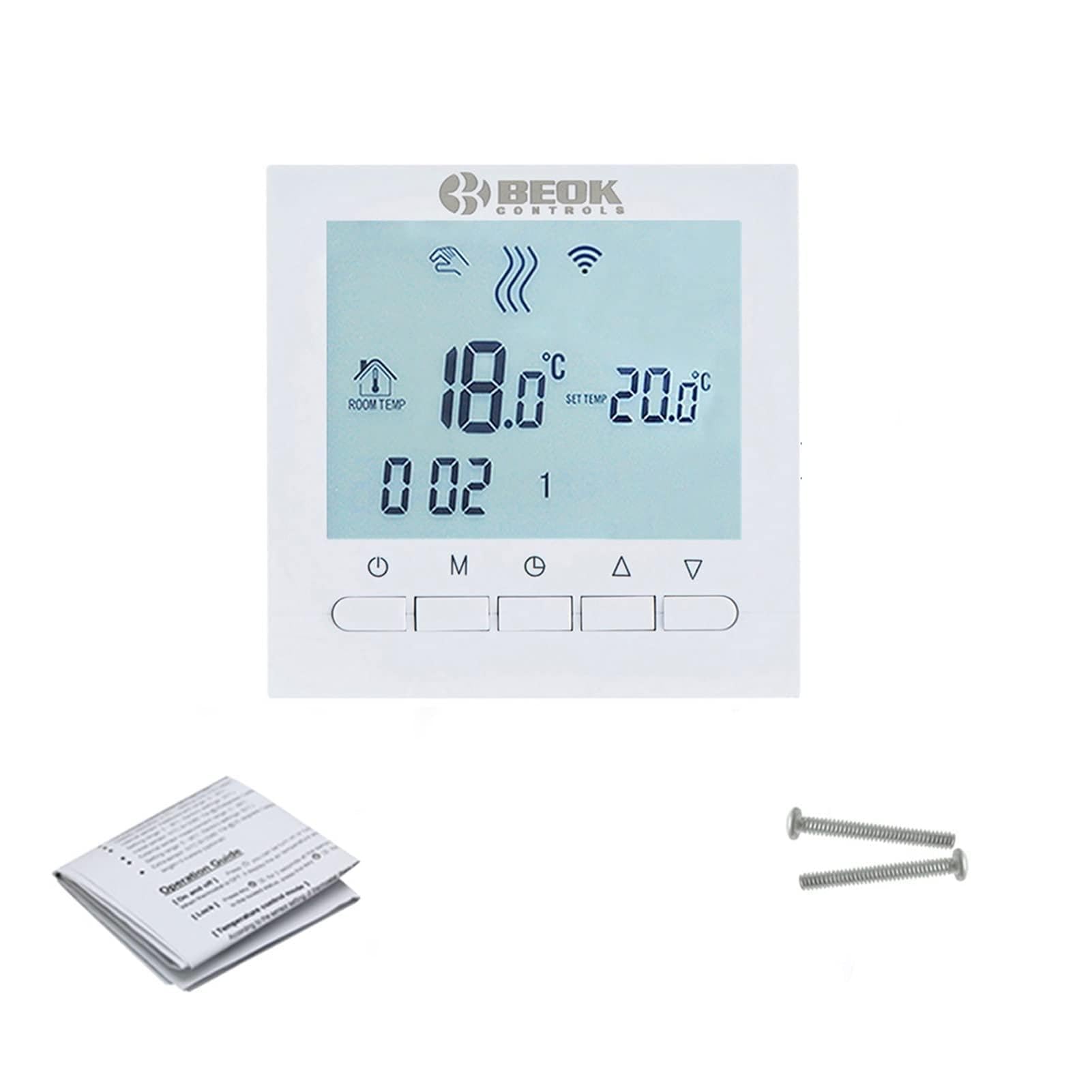 Czujnik termometru, Bot-313wifi. Termostat ogrzewania kotła gazowego Smart WIFI Regulator temperatury do pracy kotłów(Wit)