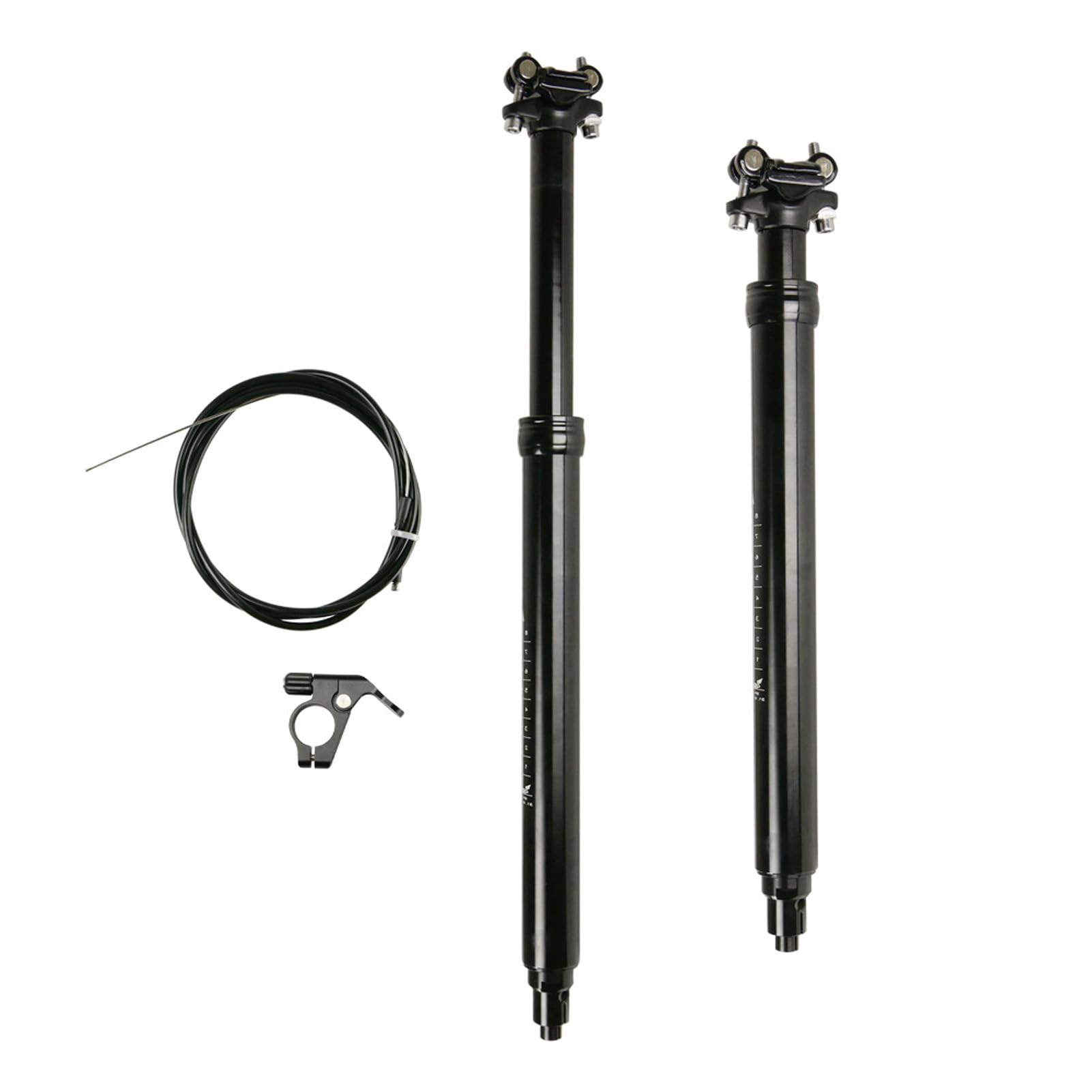 Mountain Bike Dropper Post 31.6mm Aluminum Hydraulic Lock 100-170mm Travel Remote-Controlled Dropper Seatpost for Mountain/Road Bike