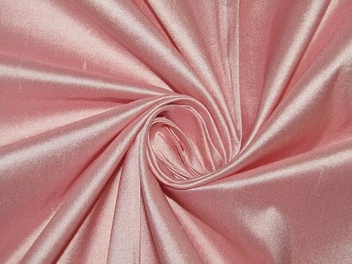 Soie rose poudré Dupion 54" DUP389 : donnez vie à vos rêves de couture les plus doux