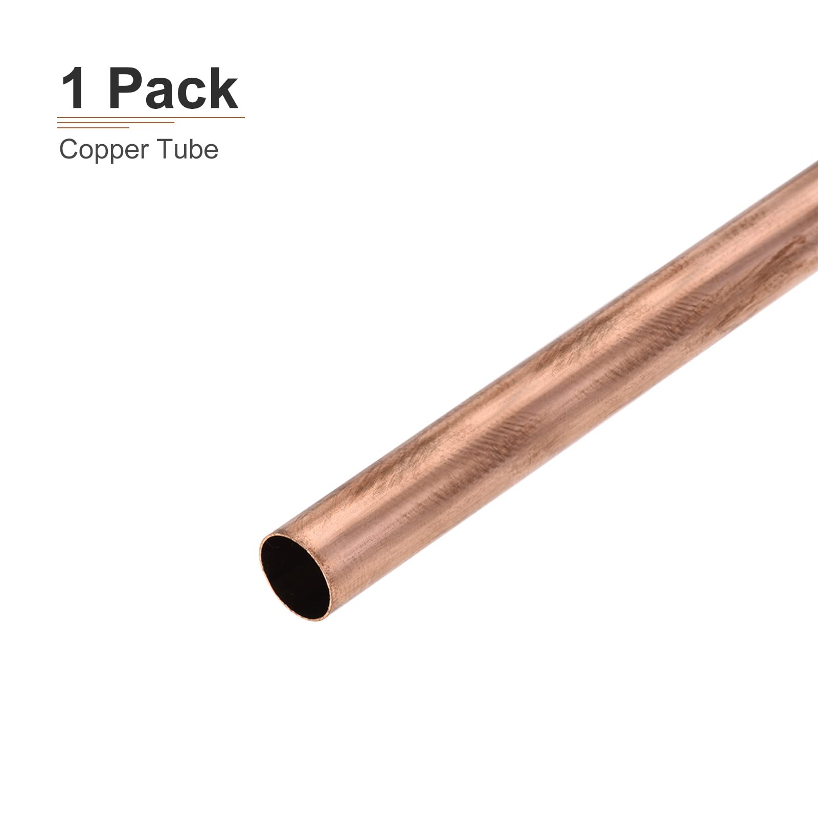DTGN 8 mm x 0,2 mm x 300 mm (ODxWall TXL) miedziana rura - 1 opakowanie - dobra do wyposażenia maszynowego DIY dekoracyjna rama - okrągłe metalowe rurki