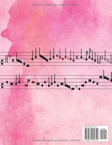 Notenheft: Notenheft,notenblatt leer,notenheft blanko,Dickes Notenbuch - 100 Seiten - hohe Qualität