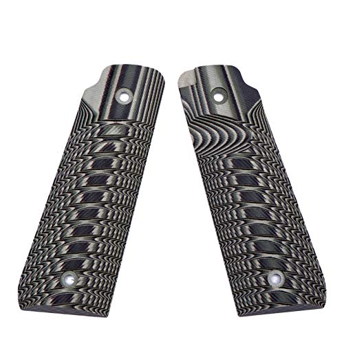 Guuun Ruger Mark IV 22/45 Lite Grips G10 Fits Ruger 22 45 Lite Generation 4 Rimfire NOT for Gen 3, OPS Ridgebacks Texture - Green/Black