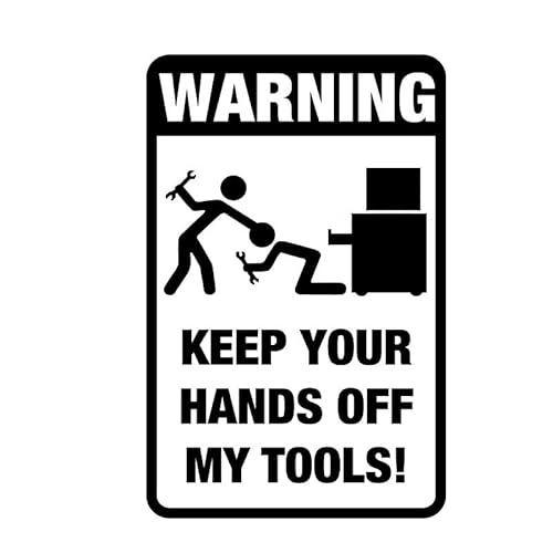 JIFENLI Autoaufkleber Werkzeugkasten Warnung Aufkleber Streich Grafik Dekoration Fahrrad Stoßstangen Fenster JIFENLI Autoaufkleber Werkzeugkasten Warnung Aufkleber Streich Grafik Dekoration Fahrrad Stoßstangen Fenster