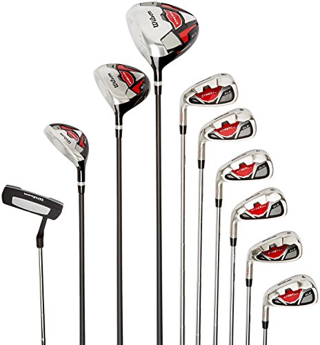 image for Wilson Beginner Complete Set, 10 Golf Clubs with Stand Bag, Men's (Lef