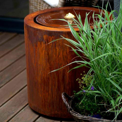 Riple Round Corten Water Table 1125 x 50cm Water Feature