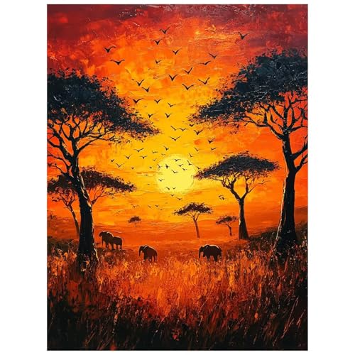 G AtJ hG|Lbg  DIY yCgoCio[ Lbg 70x50cm G CeA  ANG̋  M LoXGZbg Paint by Numbers for Adults ̂߂ EH[