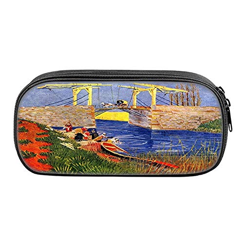 Preisvergleich Produktbild lovefei Federmäppchen, Multifunktions-Federmäppchen, Van Gogh, Ölgemälde, einlagig, Blau