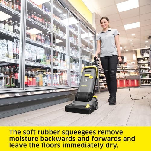 Image of Karcher BR 30 /4 C - Compact Walk Behind Floor Scrubber - Scrubs and Dries Hard Floors - High Speed Roller Brush
