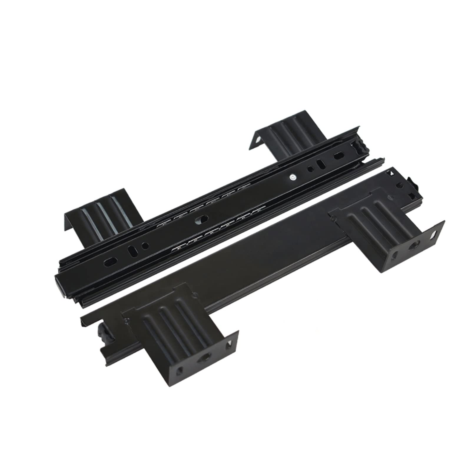 Duchunsheng Multi-Colored 2 Pieces Heavy Duty Ball Bearing Drawer Slides Keyboard Shelf Runners 240 290Mm Table Extension Slide Rail For Under Desk Computer (Size : 240Mmx70mm)