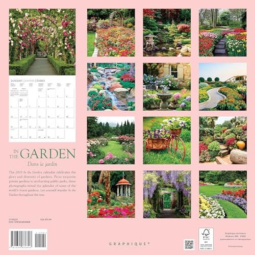 Graphique2025inthegardenwallcalendar12x12thickpaperhomeofficeorganizerlargemonthlygrid3languagesmarkedholidays4monthpreviewpagefor2026  Urban Country Home Decor Graphique 2025 in the garden wall calendar 12 x 12 thick paper home office organizer large monthly grid 3 languages marked holidays 4 month preview page for 2026  urban country home decor
