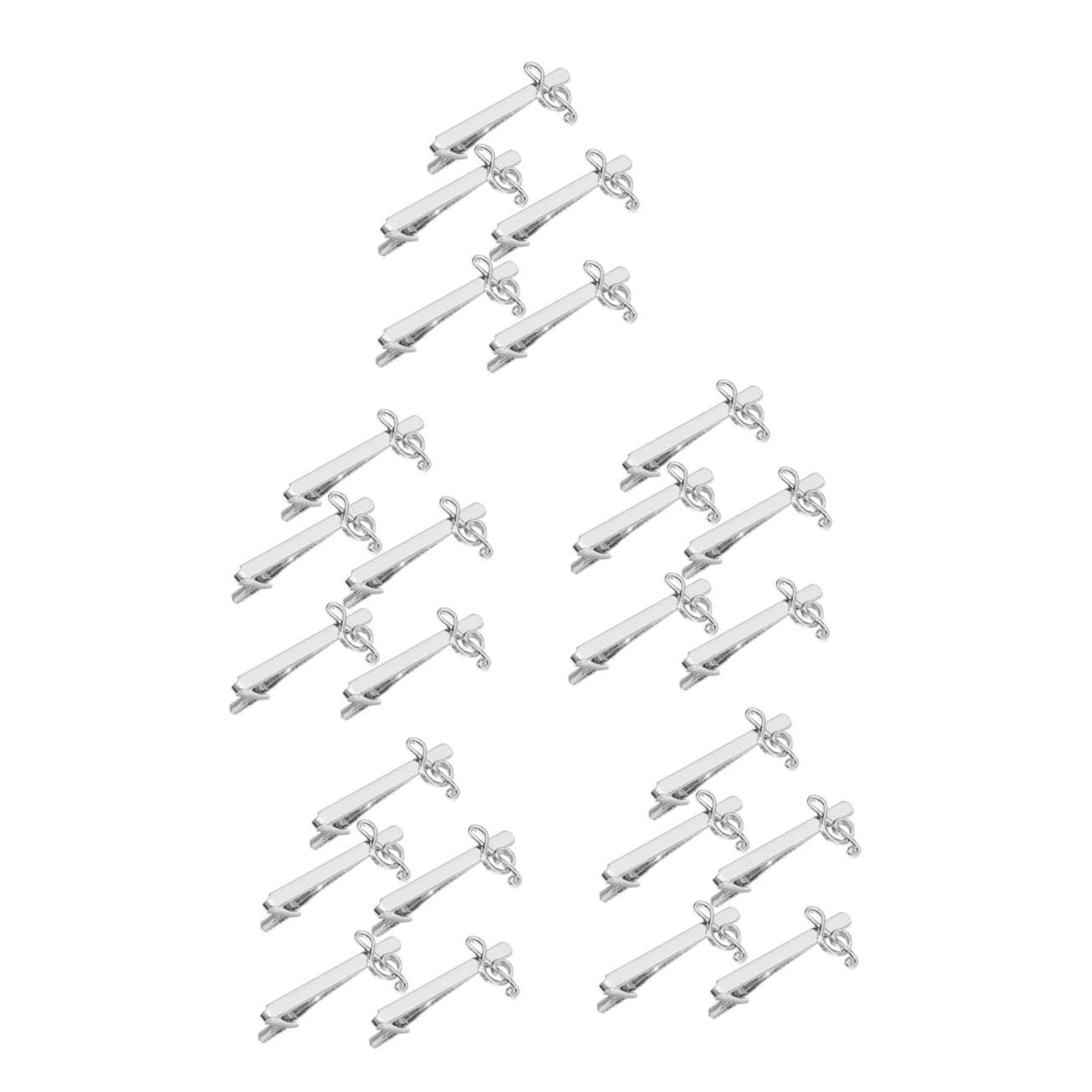 25 Piezas Clips de Corbata para Hombre con Musical Clip de Metal de Aleación de Zinc con Sujeción para Trajes de Negocios Formales Accesorio Elegante y Multifuncional