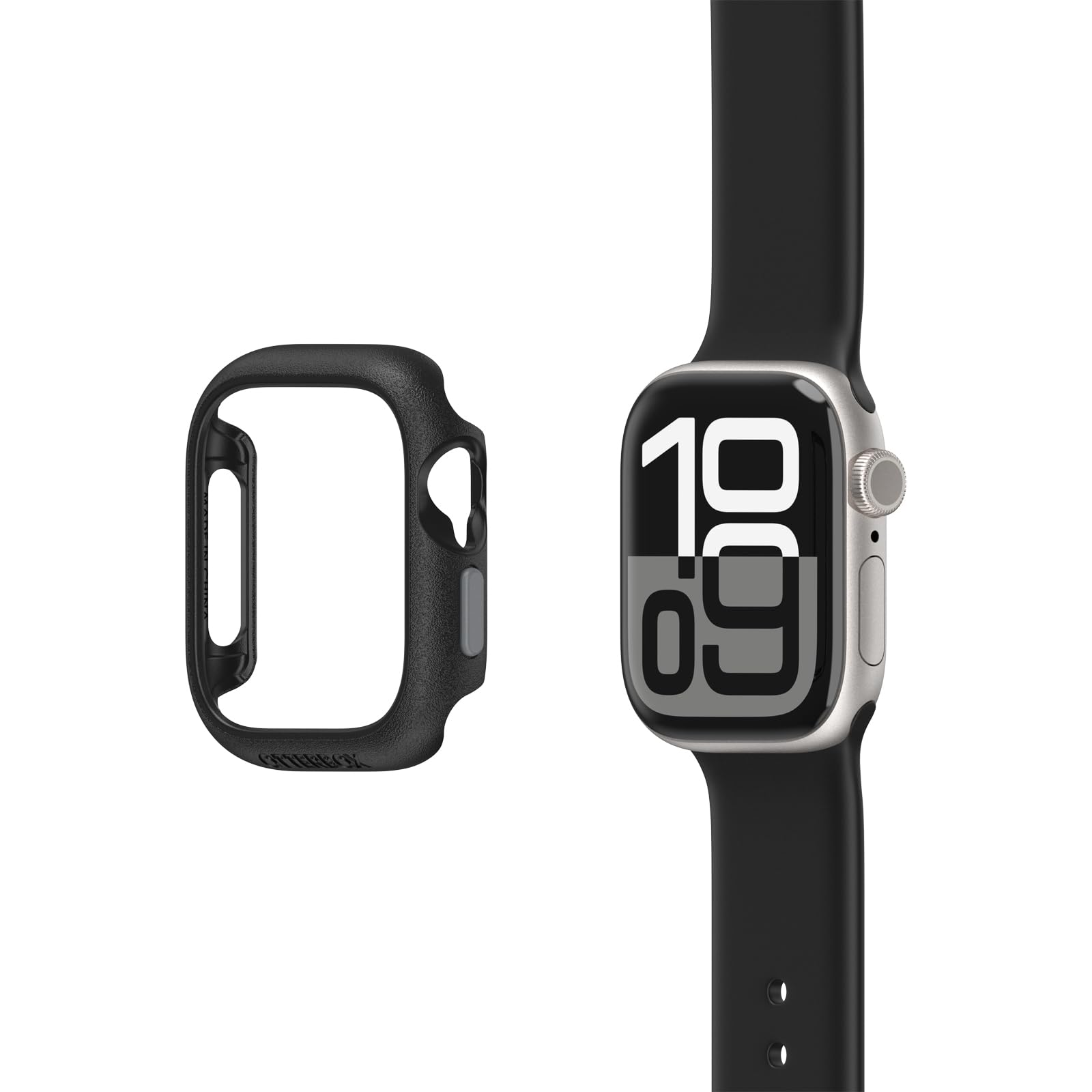 Watch Bumper OtterBox do Apple Watch Series 11/10-42mm, odporne na wstrząsy, odporne na upadki, smukłe etui ochronne na zegarek Apple Watch, chroni wyświetlacz i krawędzie, Czarne