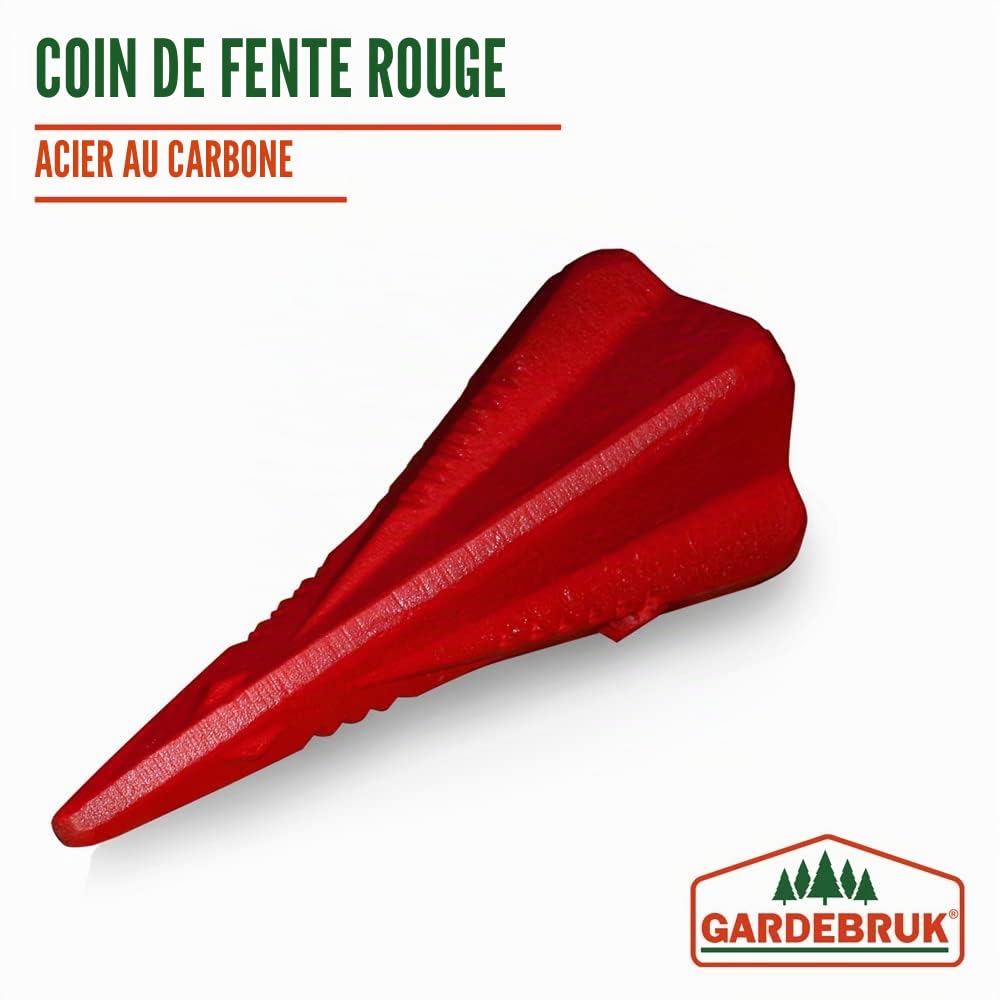 Deuba 3X Coin fendeur 17cm Acier au Carbone Ø 7,5cm Coin fendeur éclateur abattage bûches fendage Bois Cales fendeur Outil Accessoire bûcheron