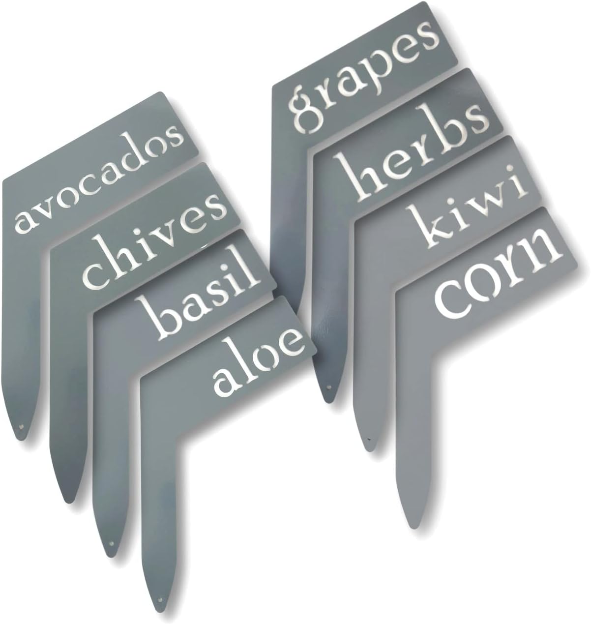 Planter Size Small Metal Garden Plant Vegetable Flower or Herb Markers 13.5 Inches Tall (parsnip, Primed Finish)