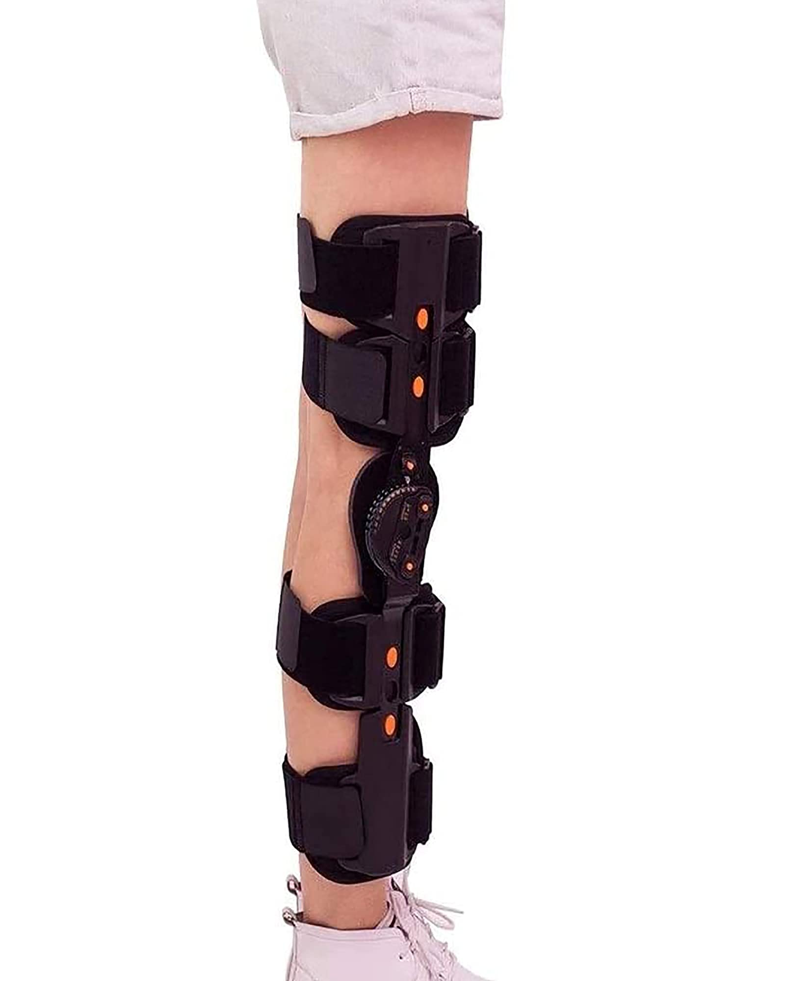 Rodillera Con Bisagra, Órtesis De Rodilla Ajustable, Rodillera Con Bisagra, Soporte De Rótula Abierto, Estabilizador, Soporte De Fijación De La Articulación De La Rodilla, Rodilleras De Rehabilitación