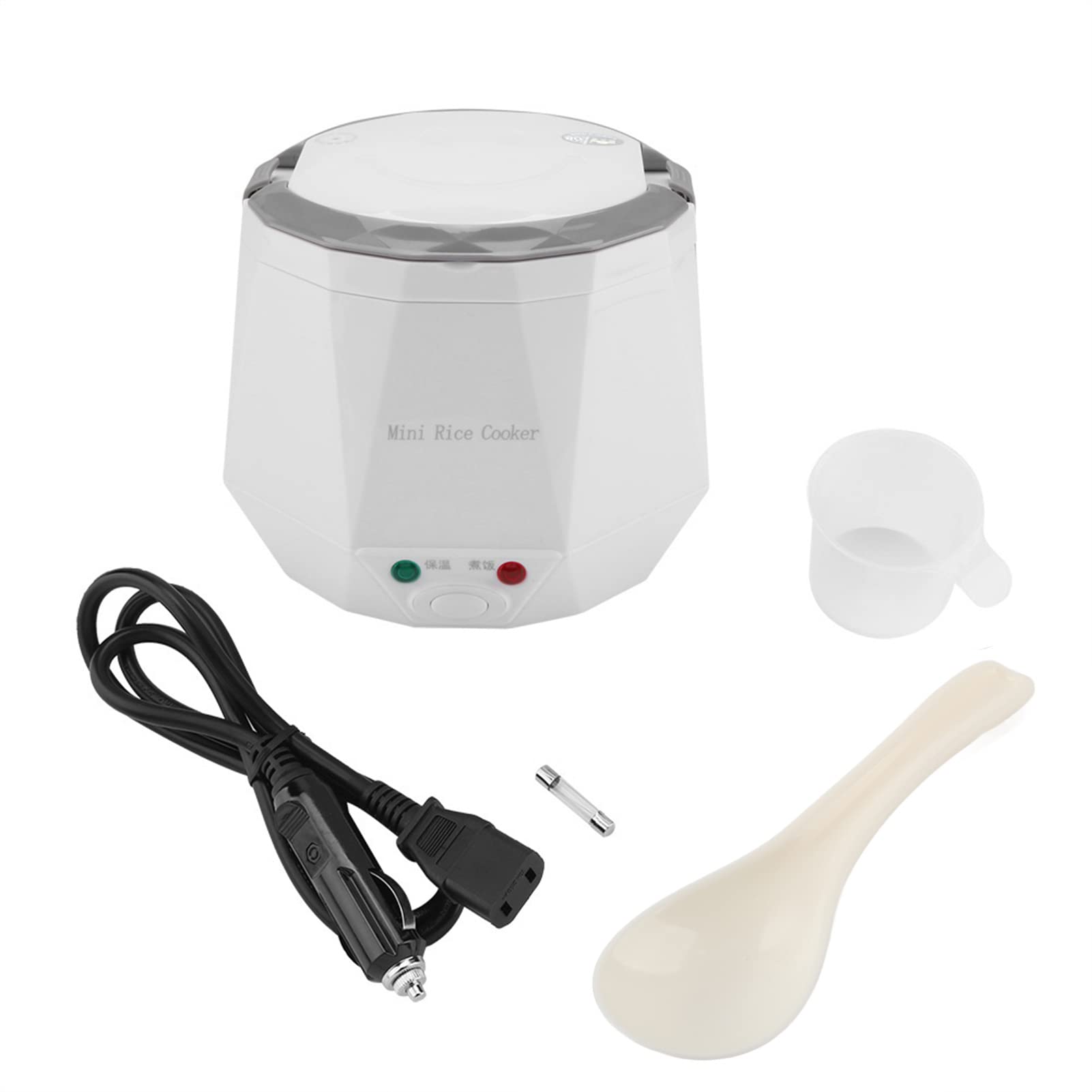 Karlak Przenośny Garnek do Gotowania Ryżu do Ciężarówki, Materiały (White)