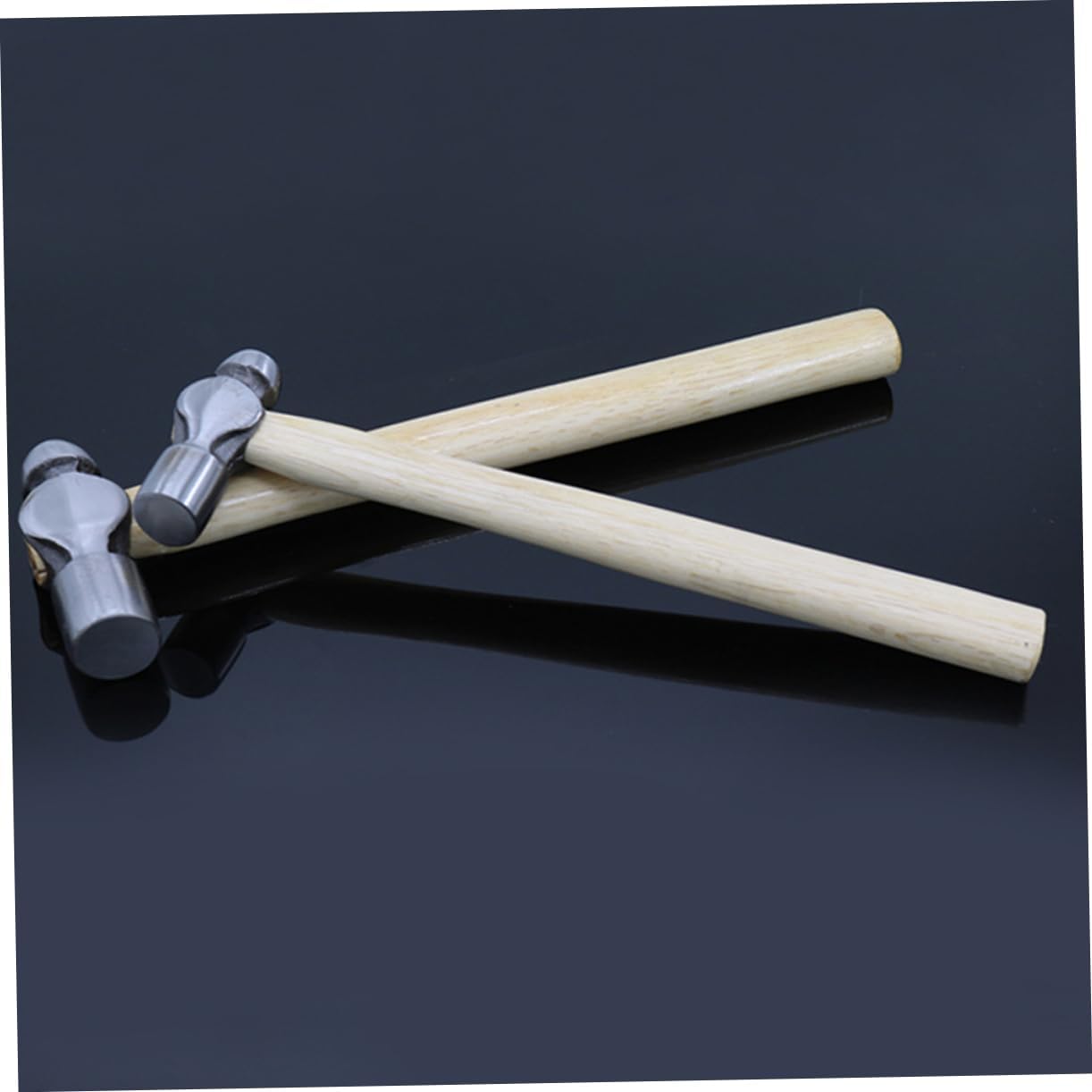 1pc Jewelry Chasing Hammer Carbon Steel Smithing Engraving Chasing Planishing Wood Handle Tool for Craft