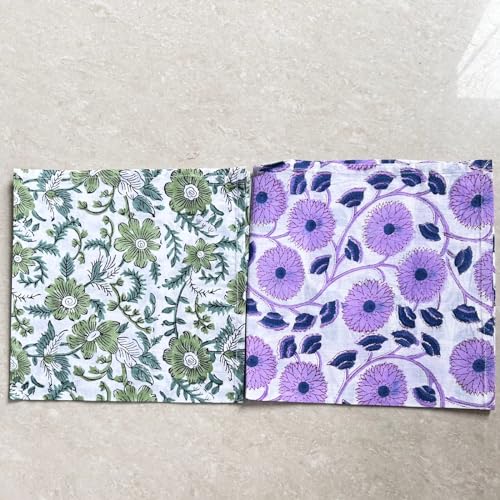 Decowat DE-NP16MX-4-18X18 Set Of 10 Linen 100% Cotton Cloth Napkins 18X18 Inch Washable Reusable Napkins thumb #3