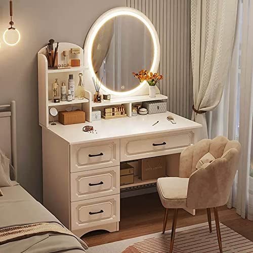 化粧台 化粧室 DRESSING TABLE WITH LIGHTS Amazon.com - Vanity Table Light Luxury Dressing Table
