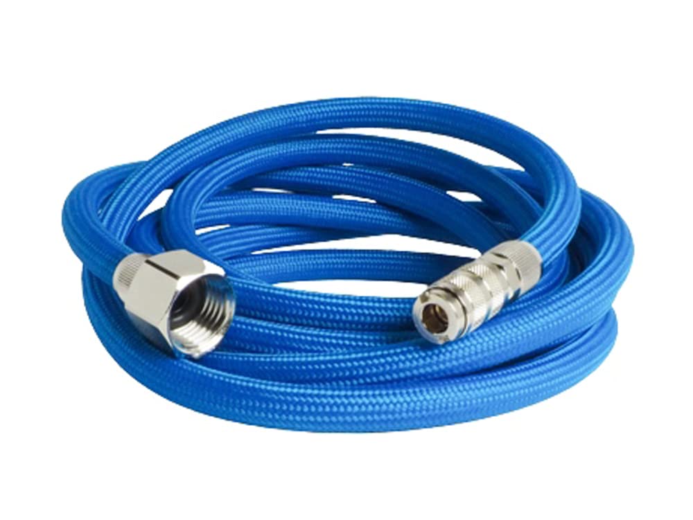 Harder & Steenbeck 125883 Braided Hose 2m (3,3x7mm) Quick Coupling ND 2.7mm - G1/4" Female