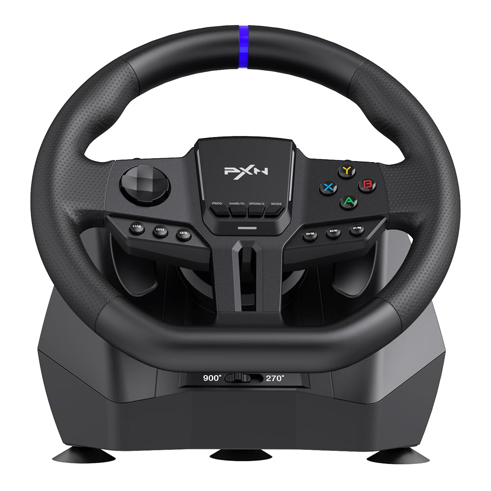 PXN V900 Gen2 Volante da Gioco da Corse con Pedali Hall