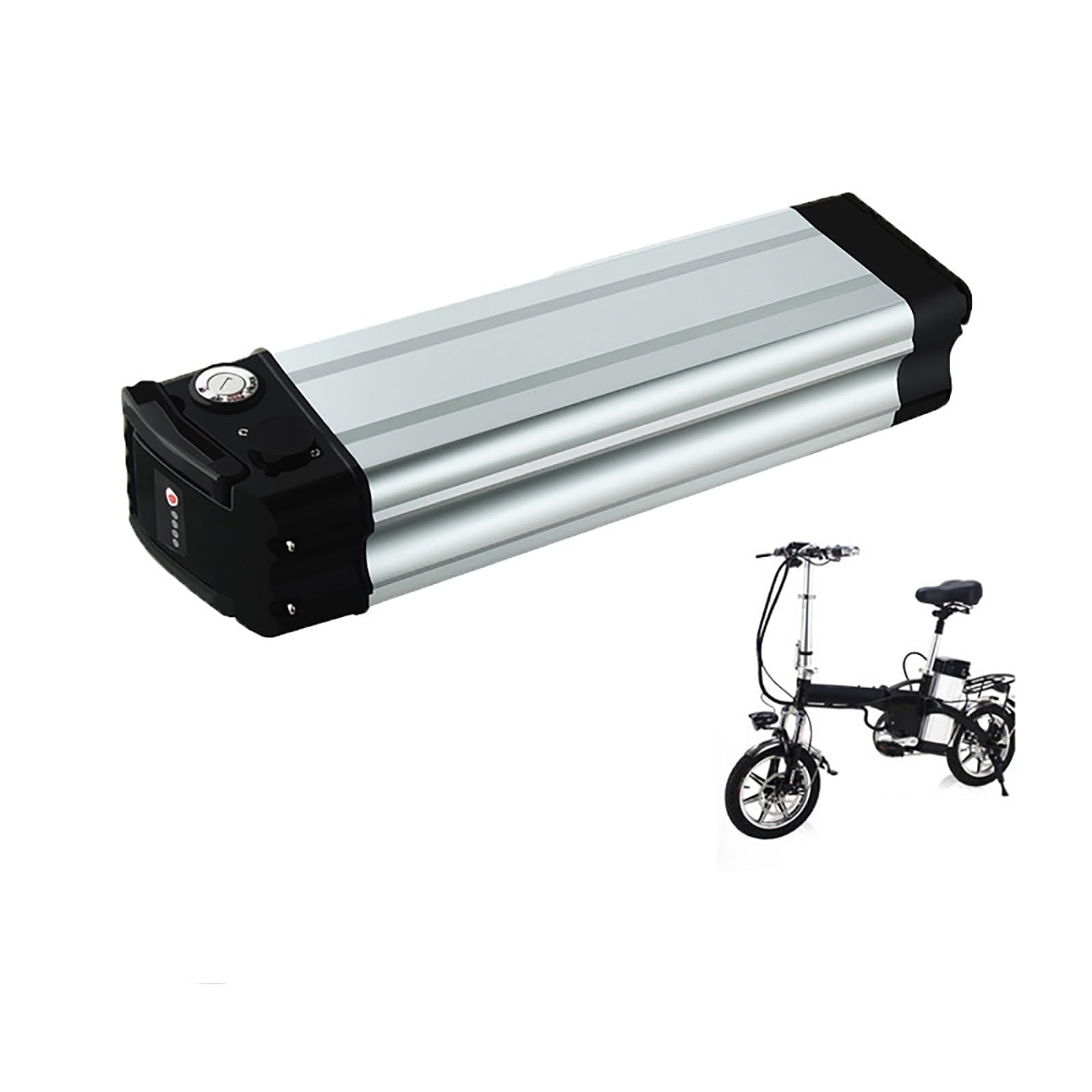 36V Batteria Silverfish E-Bike Batteria per bicicletta elettrica 8Ah -19.2Ah Batteria litio alta capacità con caricabatterie + BMS Per motori e-bike 36V,19.2AH