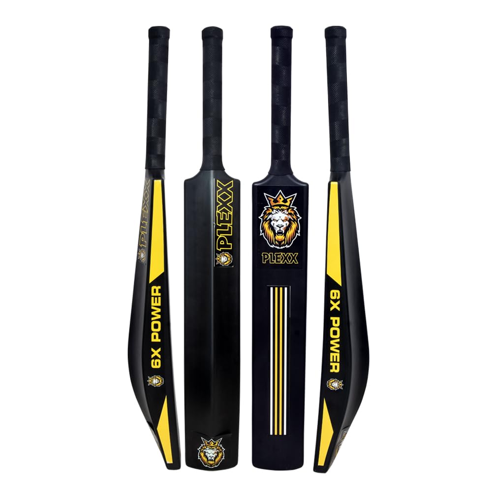 PLEXX Plastic Premium Cricket Bat for Mens & Adult, Advance Play All Tennis Ball, Gully Cricket, Tournament Match (Pack of 1) (Black Grip) (B0D4HMKZJW) Amazon Price History, Amazon Price Tracker