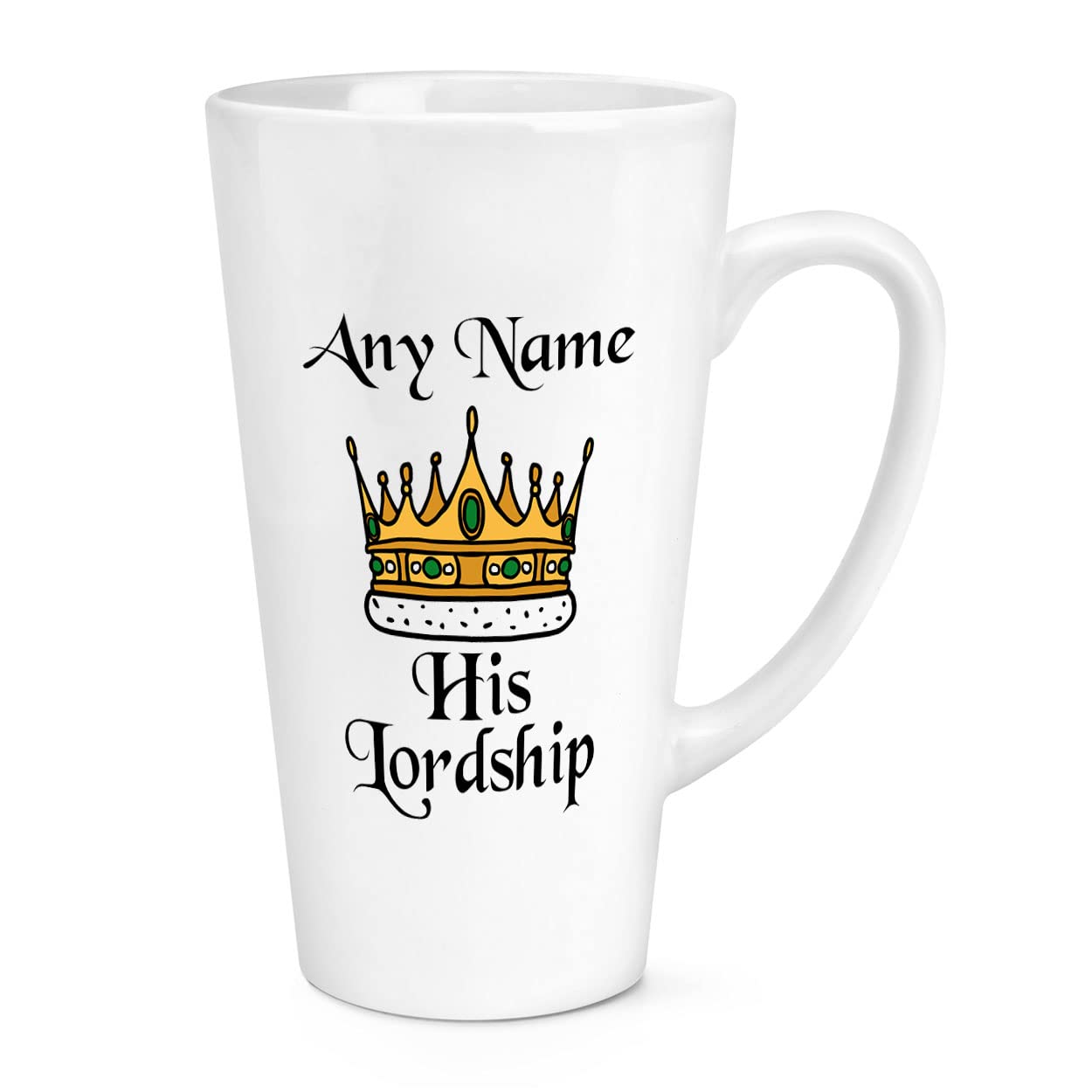 Personalised His Lordship 17oz Large Latte Mug Cup